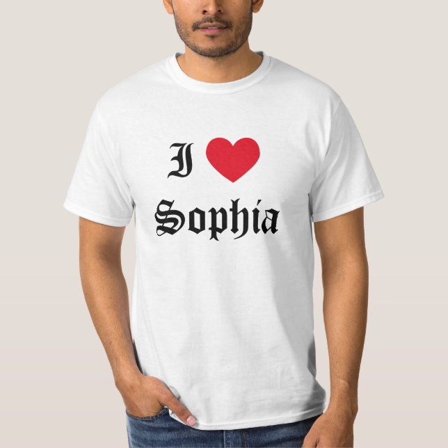 I love Sophia T-Shirt (Front)