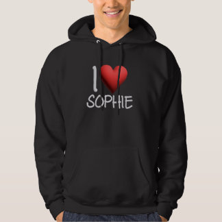 I Love Sophie Name Personalised Girl Woman Friend  Hoodie