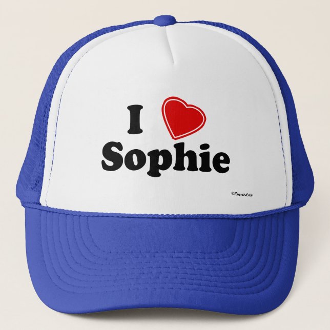 I Love Sophie Trucker Hat (Front)