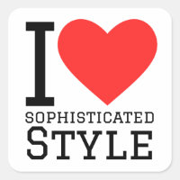 I love sophisticated style