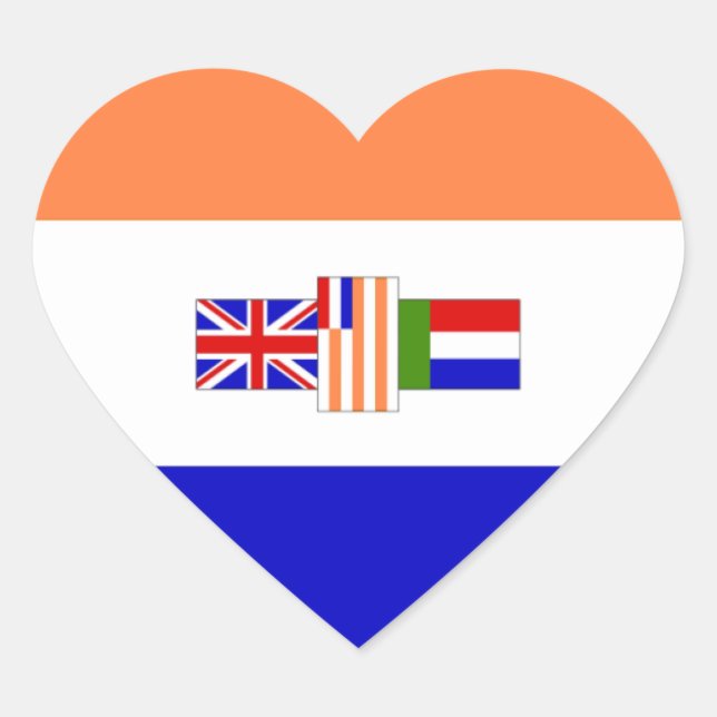I love South Africa Heart Sticker (Front)