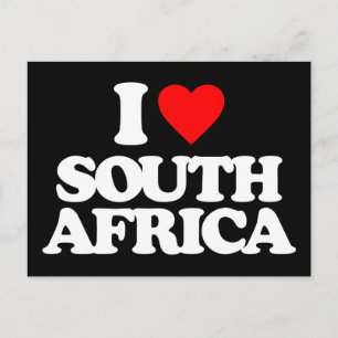 I LOVE SOUTH AFRICA POSTCARD