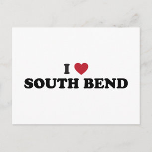 I Love South Bend Indiana Postcard