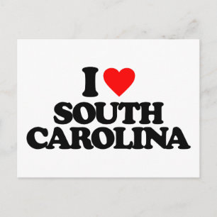 I LOVE SOUTH CAROLINA POSTCARD