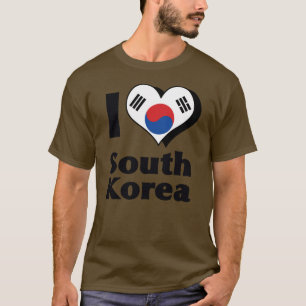 I Love South Korea Flag Shirt