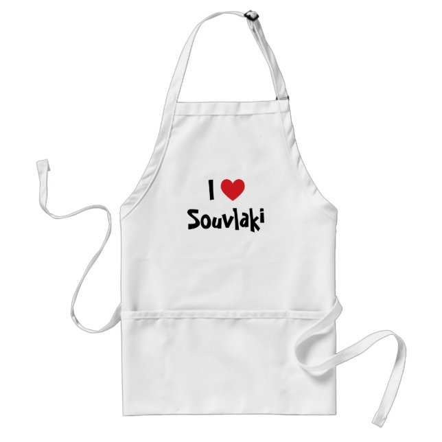 I Love Souvlaki Standard Apron (Front)