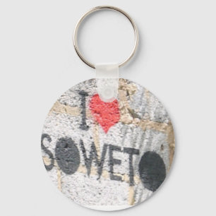 i love soweto keychain
