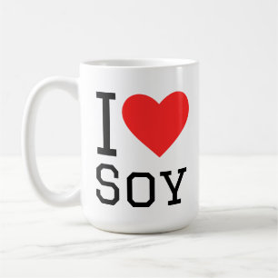 I love soy coffee mug