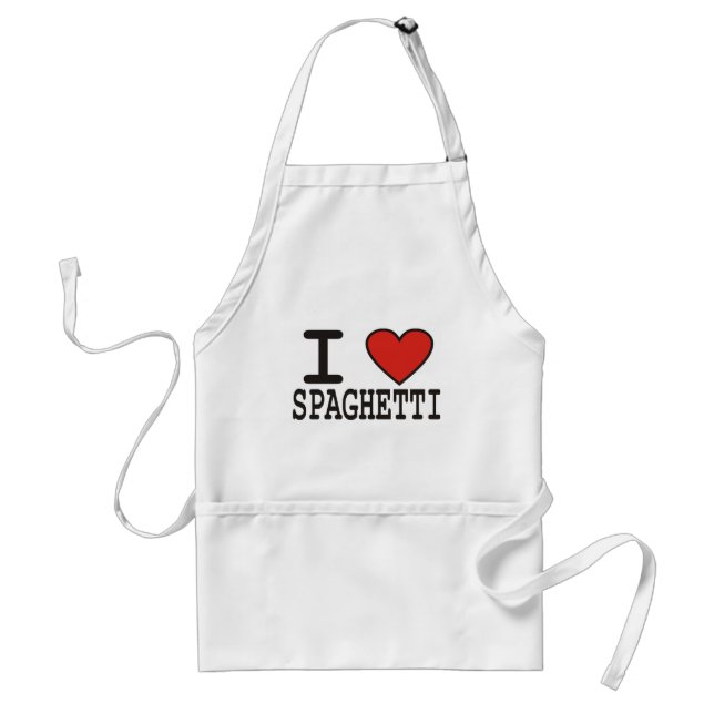 I Love Spaghetti Standard Apron (Front)