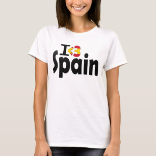 I Love Spain Flag T-shirt