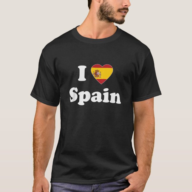 I Love Spain I Heart Spain Spanish T-Shirt (Front)