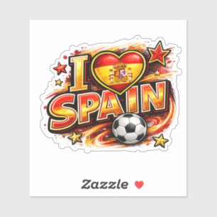 I Love Spain Soccer Fan    Patriotic Spain Foot