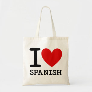 I Love Spanish Teacher Tote Bag