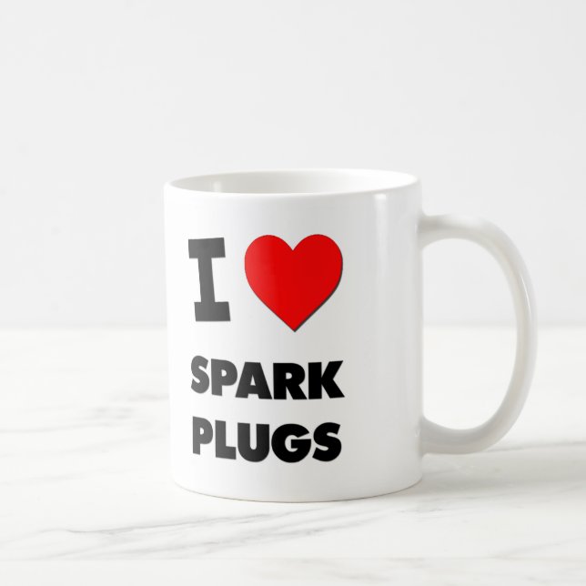 I love Spark Plugs Coffee Mug (Right)