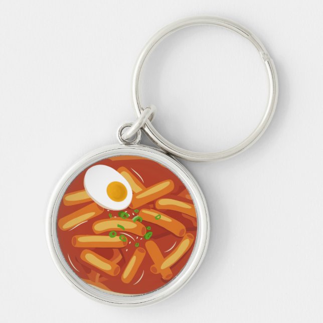 I love Spicy Tteokbokki Key Ring (Front)