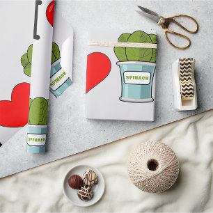 I Love Spinach Wrapping Paper