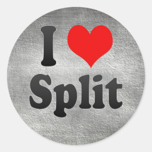I Love Split, Croatia Classic Round Sticker