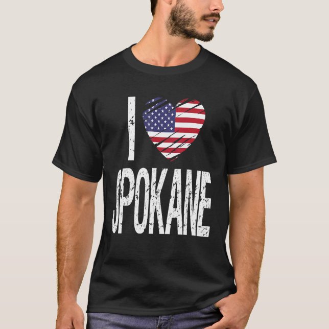 I Love Spokane T-Shirt (Front)
