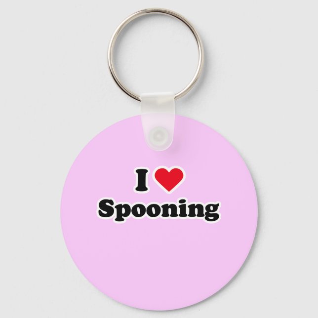 I love spooning key ring (Front)