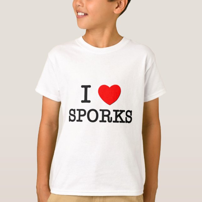 I Love Sporks T-Shirt (Front)