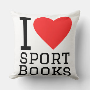 I love sport books cushion