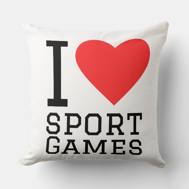 I love sport games cushion (Front)