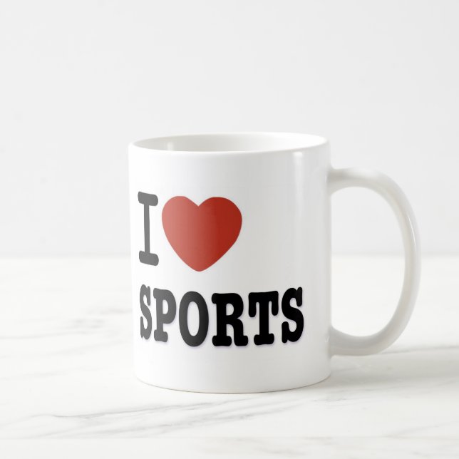 I LOVE SPORTS COFFEE MUG (Right)