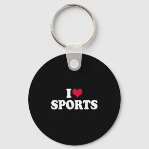 I Love Sports Fitness Motivation Key Ring