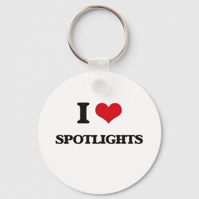 I love Spotlights Key Ring (Front)