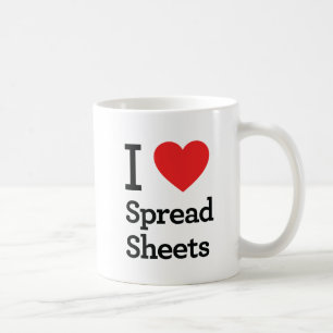 I Love Spreadsheets Coffee Mug