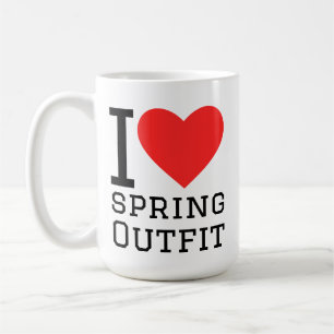 I love spring outfit coffee mug