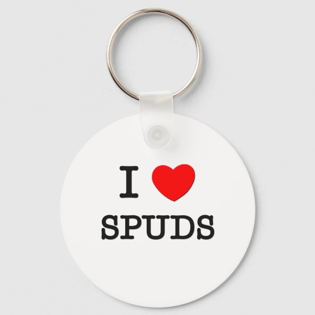 I Love Spuds Key Ring (Front)