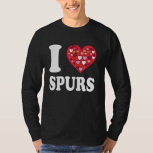 I Love Spurs, I Love Heart Spurs Personalised Name T-Shirt
