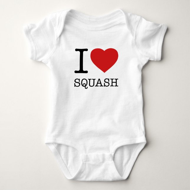 I LOVE SQUASH BABY BODYSUIT (Front)