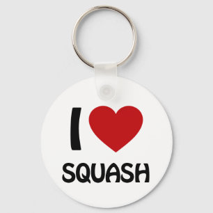 I love Squash Key Ring