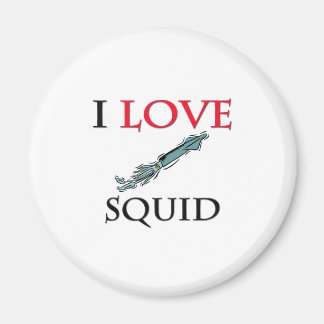 I Love Squid Magnet