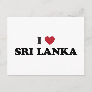 I Love Sri Lanka Postcard