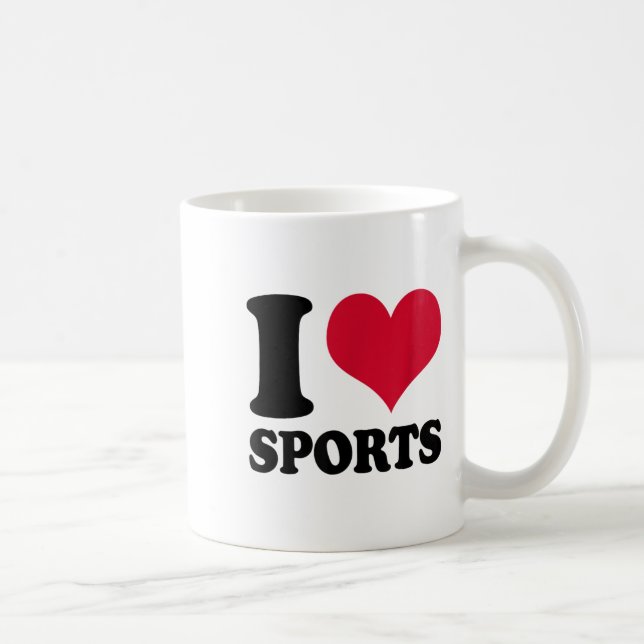 I Love Srts Fitness Motivation  Coffee Mug (Right)