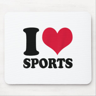 I Love Srts Fitness Motivation  Mouse Mat