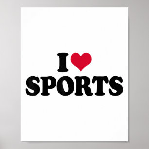 I Love Srts Fitness Motivation Poster