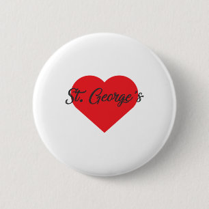 I Love St George's - Grenada 6 Cm Round Badge