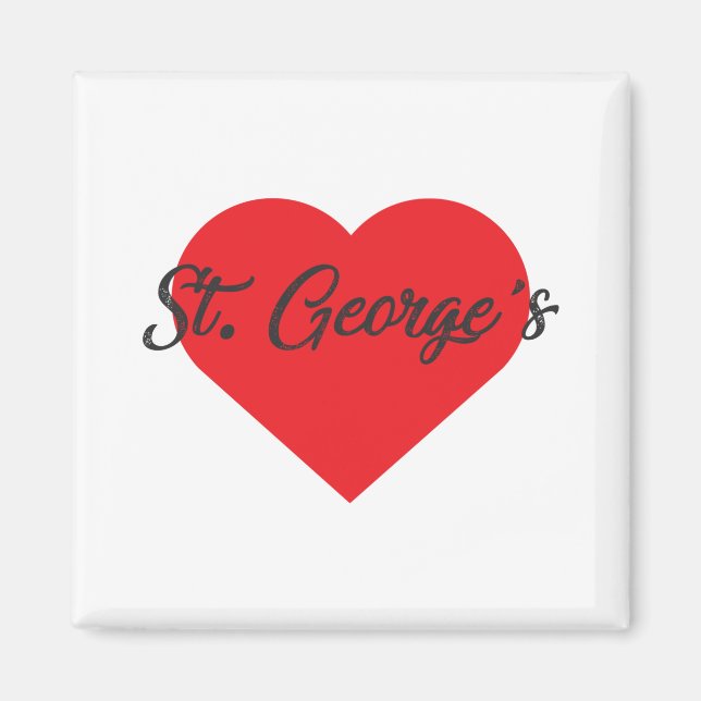I Love St George's - Grenada Magnet (Front)