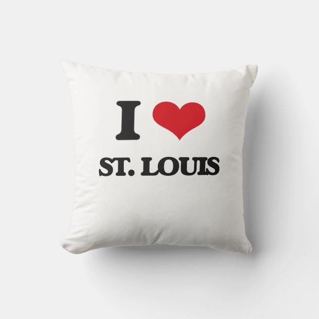 I love St. Louis Cushion (Front)