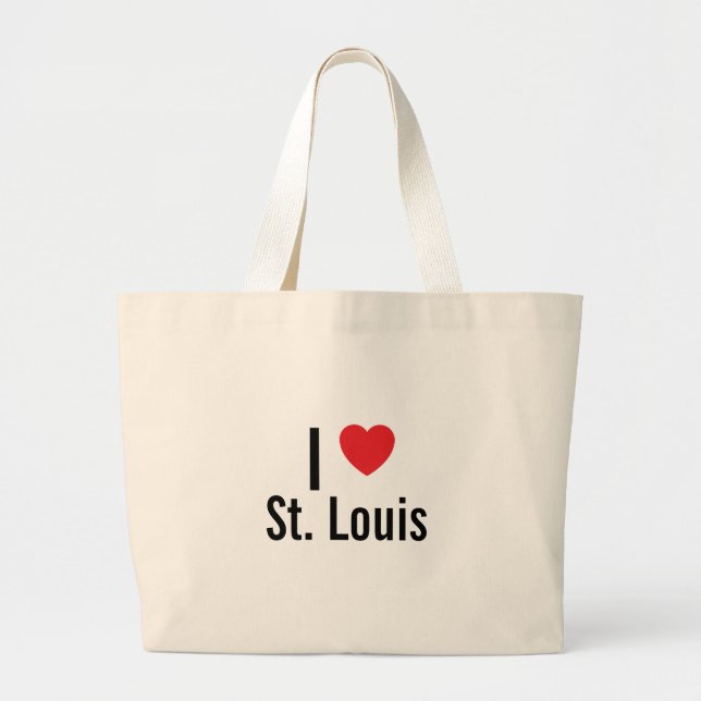 I love St. Louis Large Tote Bag (Front)