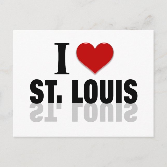 I Love St Louis Postcard (Front)