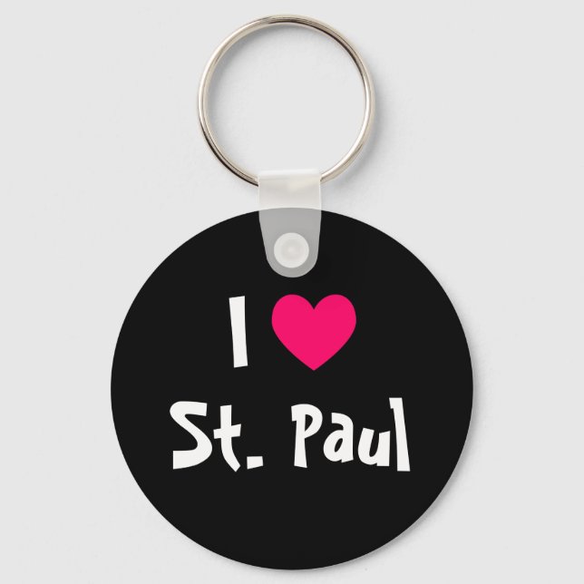 I Love St. Paul Key Ring (Front)