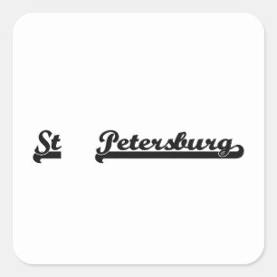 I love St. Petersburg Florida Classic Design Square Sticker