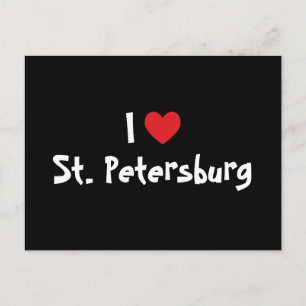 I Love St. Petersburg Postcard