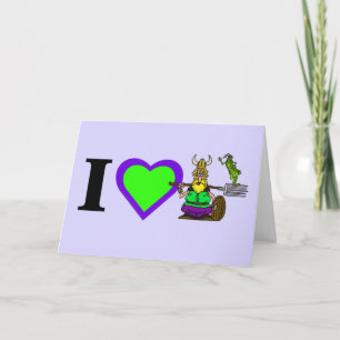 I Love St. Urho Customise Greeting Card