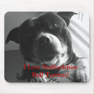 I Love Staffordshire Bull Terriers! Mouse Mat